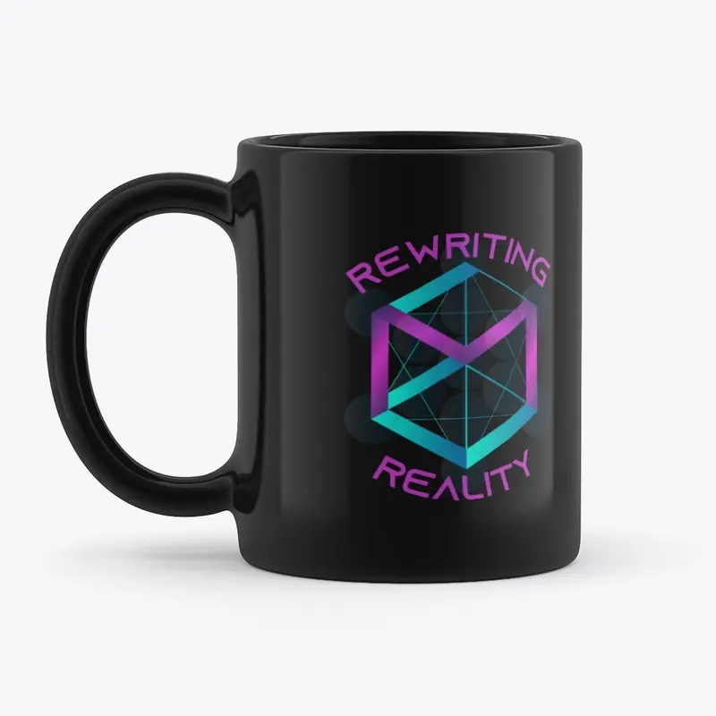 Rewriting Reality Black Mug